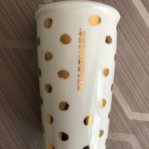 Starbucks 2014 ceramic 10oz Tumbler with lid